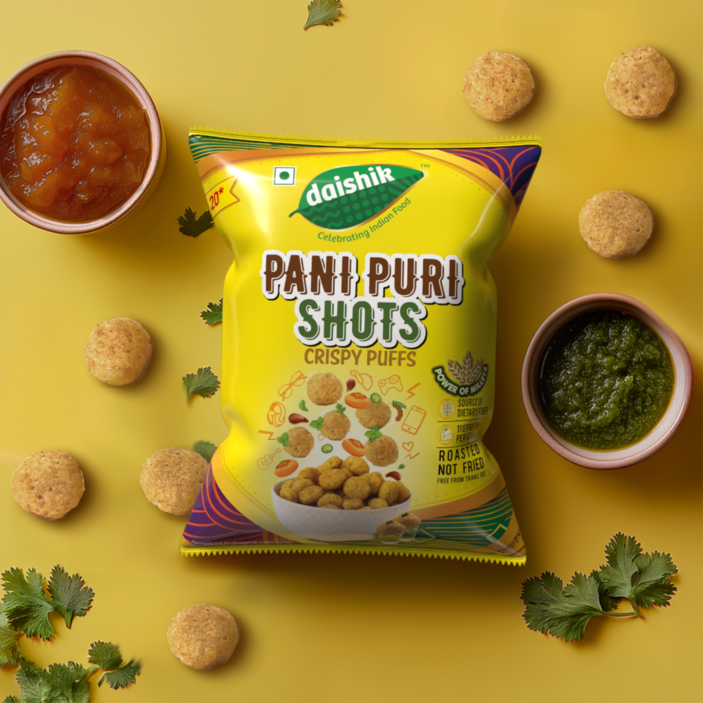 Pani Puri Shots Crispy Puff 60g